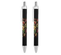 Pickle Penna a sfera a scatto per chitarra, penna a sfera, penna da lavoro, per ufficio e scuola, 2 pezzi come immagine 1