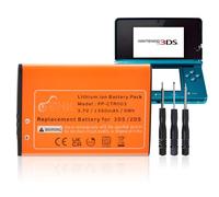 Pickle Power 1350 mAh CTR-003 CTR-001 Batteria per Nintendo 2DS 3DS, New 2DS XL, Wii U Pro Controller Game Gamepad