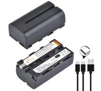 Pickle Power 2X2800mAh NP-F550 batteria di ricambio con ingresso di tipo C 4 indicatori di potenza LED per la luce video del LED NP-F550 F570 F960 F750 F770 F970 Monitor/Videocamera/Camera