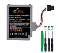 Pickle Power Batteria 2000mAh di Ricambio Compatibile con Nintendo Wii U Gamepad WUP-010 WUP-012 WUP-002
