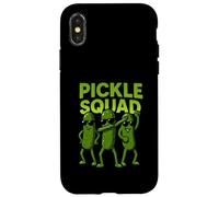 Pickle Squad Amante del cibo Dabbing Vegano Ragazzi Ragazze Bambini Custodia per iPhone X/XS