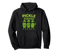 Pickle Squad Amante del Cibo Vegano Cetriolo Ragazzi Ragazze Bambini Felpa con Cappuccio
