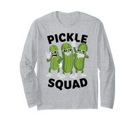 Pickle Squad Dabbing Big Dill Gang Amante Snack Divertente Vegano Maglia a Manica