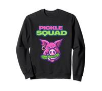 Pickle Squad Funny Cute Hog Pig and Pickle Quirky Cartoon Felpa