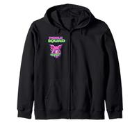 Pickle Squad Funny Cute Hog Pig and Pickle Quirky Cartoon Felpa con Cappuccio