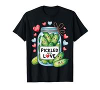 Pickle Valentine Pickled with Love Jar Matching Coppia Bambini Maglietta