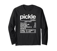 Pickle Valori nutrizionali - Funny Foodie Graphic Maglia a Manica