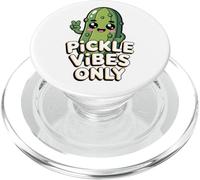 Pickle Vibes Only Cute Kawaii Pickle Funny Pickle Lover PopSockets PopGrip per MagSafe