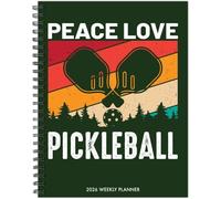 Pickleball 2026 6.5 X 8.5 Weekly Monthly Softcover Planner