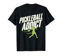 Pickleball Addict Funny Sports Player per gli amanti del Maglietta