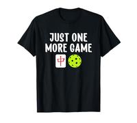 Pickleball And Mahjong Just One More Game Funny Maglietta