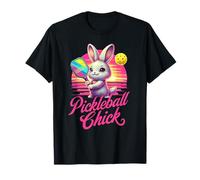 Pickleball Chick Cute Bunny Paddle Abbigliamento sportivo per le donne Maglietta