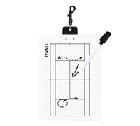 Pickleball Clipboard, Double Sided Drill Board, Badminton Practice Strategy, Dry Erase Coaching Tool for Ball Sports, Training, Gym, School, Home, Club, Court, Sport Facility, 12.6x8.66 Inches