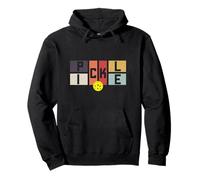 Pickleball Court Pickle Vintage Resta Fuori dalla Cucina Felpa con Cappuccio