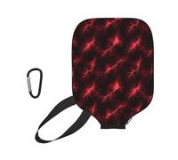 pickleball Covers Red Light-Ning pickleball Paddle Cover | con cerniera Portable pickleball Racket Case Per Fits Most Rackets L'uso Esterno sport