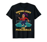 Pickleball Drag Court Diva Design Maglietta