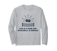 Pickleball è Un Giocatore di Citazione Divertente serio Maglia a Manica