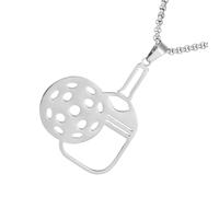 Pickleball Gioielli da donna, gioielli in acciaio inox per gli appassionati di sport - Collana cava per uomo e donna attività all'aperto viaggio palestra, Consulte la descripción, Acciaio inossidabile
