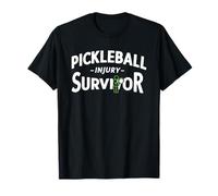 Pickleball Injury Survivor Funny Graphic Maglietta