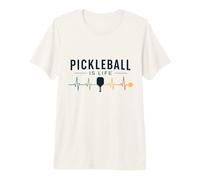 Pickleball Is Life Paddle Heartbeat Retro Sport Maglietta Premium