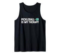 Pickleball Is My Therapy Funny Cute Dink Team 80s Retro Canotta