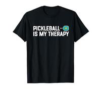Pickleball Is My Therapy Funny Cute Dink Team 80s Retro Maglietta