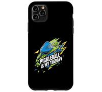 Pickleball Is My Therapy Funny Paddle Ball Player Gift Custodia per iPhone 11 Pro Max