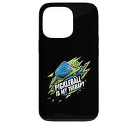 Pickleball Is My Therapy Funny Paddle Ball Player Gift Custodia per iPhone 13 Pro