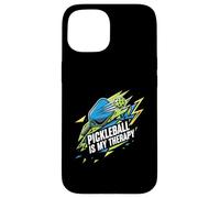 Pickleball Is My Therapy Funny Paddle Ball Player Gift Custodia per iPhone 15