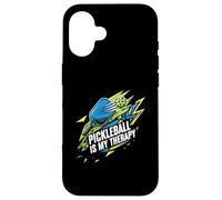 Pickleball Is My Therapy Funny Paddle Ball Player Gift Custodia per iPhone 16
