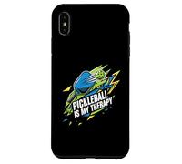 Pickleball Is My Therapy Funny Paddle Ball Player Gift Custodia per iPhone XS Max