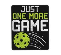 Pickleball Just One More Game Tappetino Scrivania Bordi Cuciti Mouse Pad Portatile Tappetino per Mouse for Casa Laptop Accessori Scrivania 25X30Cm