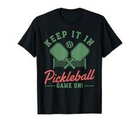 Pickleball Keep It in Game On Divertente Giocatore sottaceto Palla Maglietta
