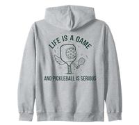 Pickleball Life Is A Game Divertente Giocatore di Paddle Felpa con Cappuccio