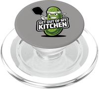 Pickleball Mascot Art - Esci dalla mia cucina Divertente Pickle PopSockets PopGrip per MagSafe