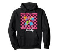 Pickleball mi fa dire cattive parole divertenti Pickleball ragazza mamma Felpa con Cappuccio