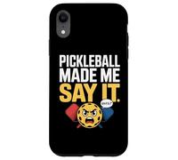 Pickleball mi fa dire parole cattive giocatori di pickleball paddle Custodia per iPhone XR