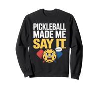 Pickleball mi fa dire parole cattive giocatori di pickleball paddle Felpa