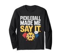 Pickleball mi fa dire parole cattive giocatori di pickleball paddle Maglia a Manica