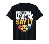Pickleball mi fa dire parole cattive giocatori di pickleball paddle Maglietta