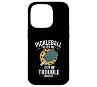 Pickleball mi tiene fuori dai guai per lo più Custodia per iPhone 14 Pro