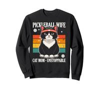 Pickleball Moglie Gatto Mamma Inarrestabile Paddle Player Felpa