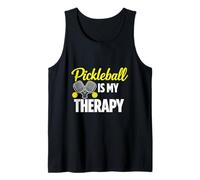 Pickleball My Therapy Divertente Sport Happy Citazione Canotta