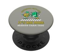 Pickleball non è la vita, è più serio Pickleballer duro PopSockets PopGrip Adesivo