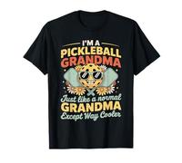 Pickleball Nonna Proprio Come Una Nonna Normale Ma più Freddo Maglietta