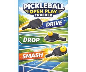 Pickleball Open Play Tracker: Track Scores, Partners, Court Time & Performance Insights