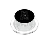 Pickleball Paddle Court Layout Net Altezza Grafico PopSockets PopGrip per MagSafe
