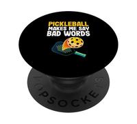 Pickleball Player Funny Pickleball mi fa dire cattive parole PopSockets PopGrip Adesivo