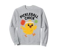 Pickleball Pulcino Carino Divertente Paddle Amante Sport Donne Ragazze Felpa