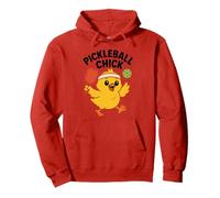 Pickleball Pulcino Carino Divertente Paddle Amante Sport Donne Ragazze Felpa con Cappuccio